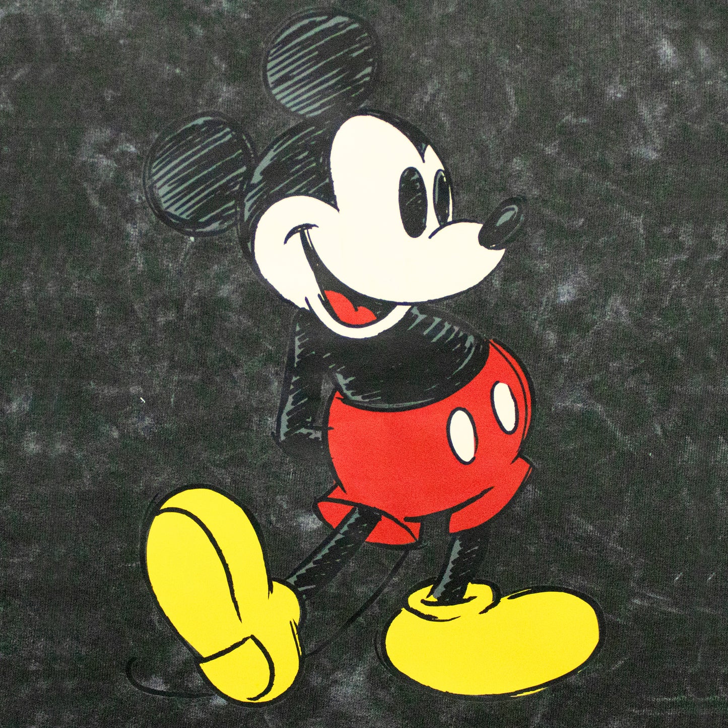 Mickey And Goofy Smart Stone Wash Drop Shoulder T Shirt