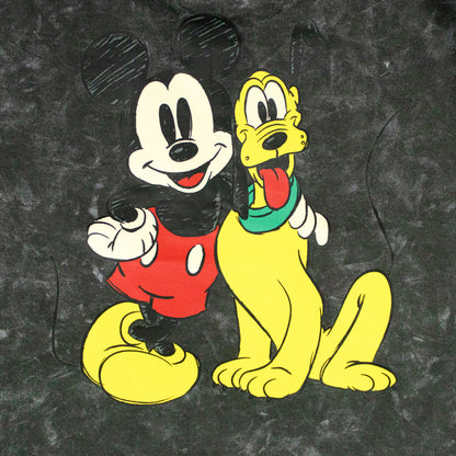 Mickey And Goofy Smart Stone Wash Drop Shoulder T Shirt