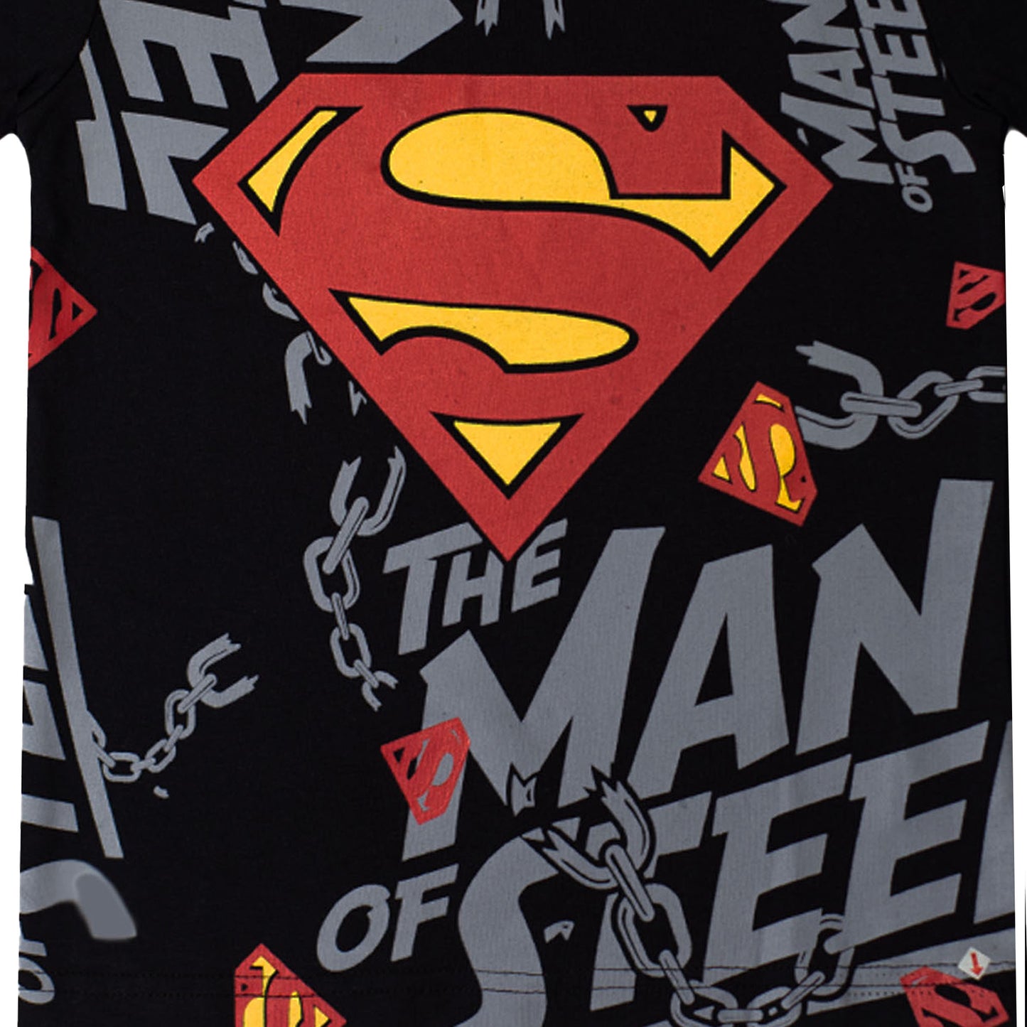 Marvel Superman Boys Black T Shirt