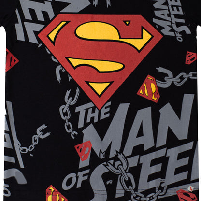 Marvel Superman Boys Black T Shirt