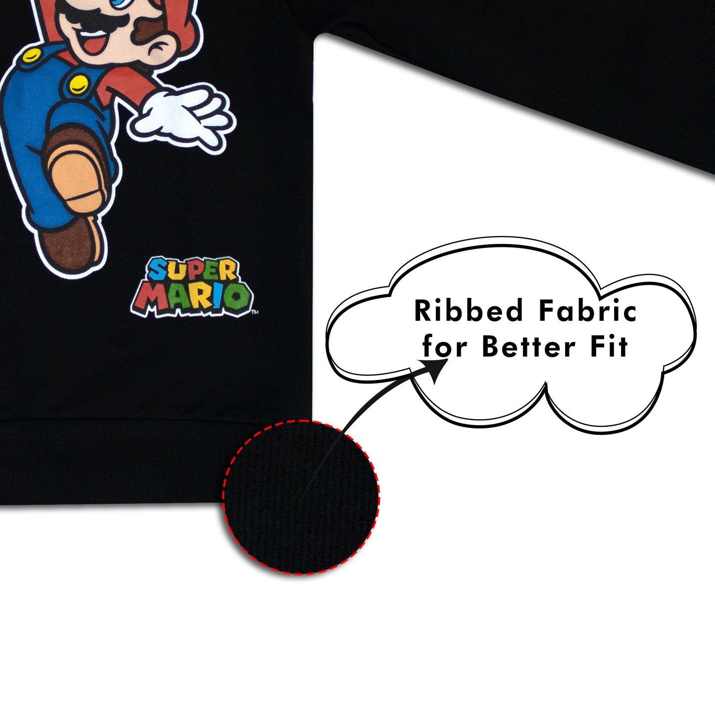 Super Mario Boys All Season Sweatshirt