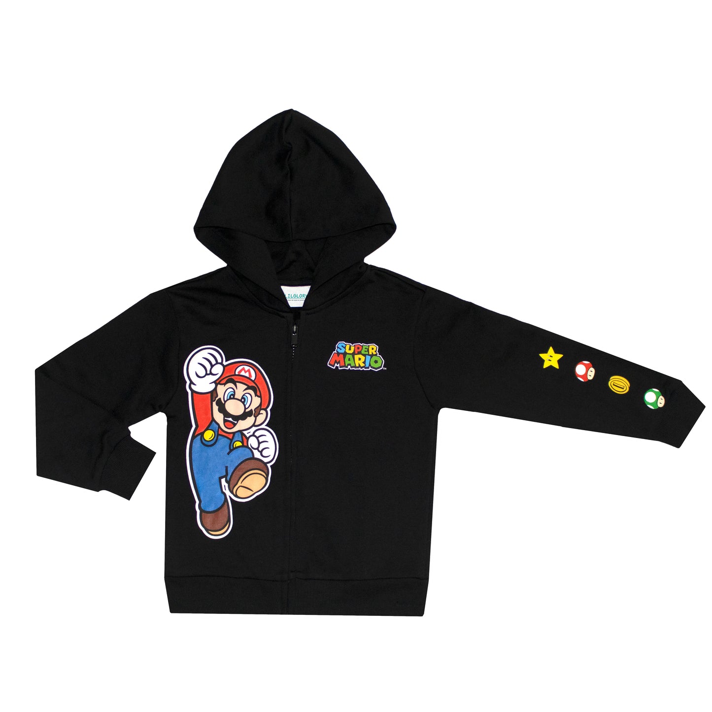 Super Mario Zipper Boys Hoodie