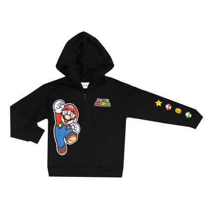 Super Mario Zipper Boys Hoodie