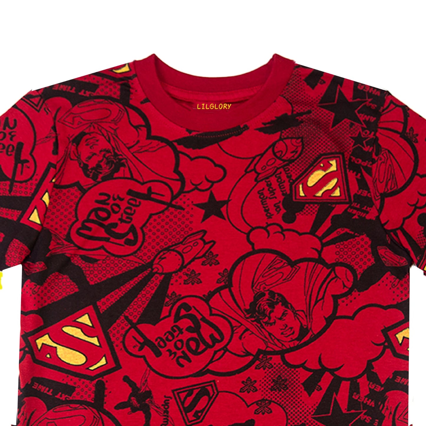 Marvel Superman Man Of Steel Boys Red T Shirt