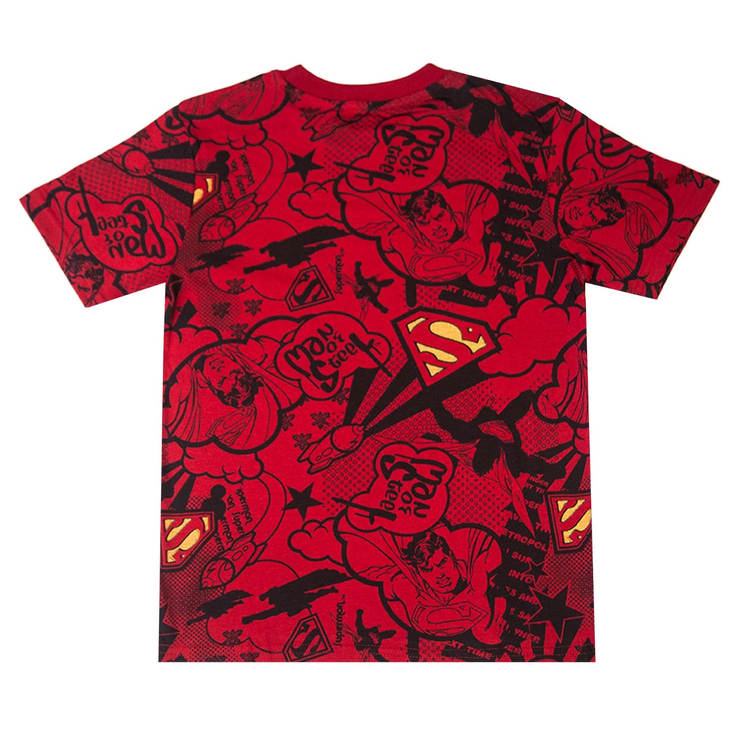 Marvel Superman Man Of Steel Boys Red T Shirt