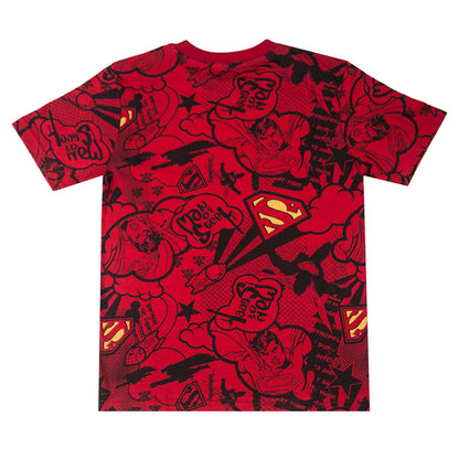 Marvel Superman Man Of Steel Boys Red T Shirt