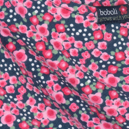 Girls Pink Cotton Floral Playsuit