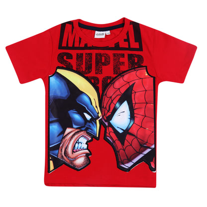 Marvel Spiderman And Batman Boys T Shirt